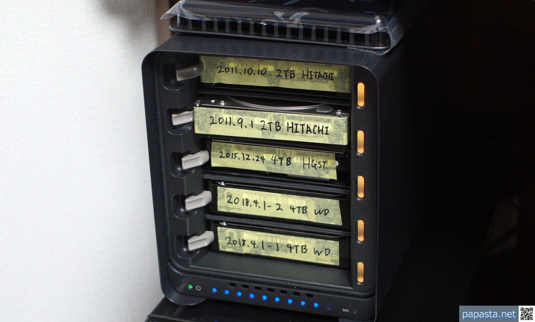 障害発生。ランプが黄色と緑、交互に点滅